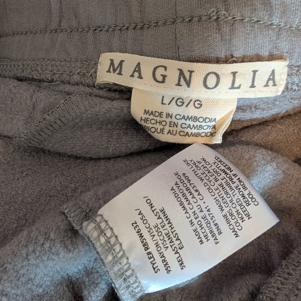Magnolia Soft Heather Gray Joggers W/Drawstring Size Large - Picture 7 of 7
